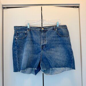 Djerf Avenue Denim Shorts Vintage Blue - Size 33